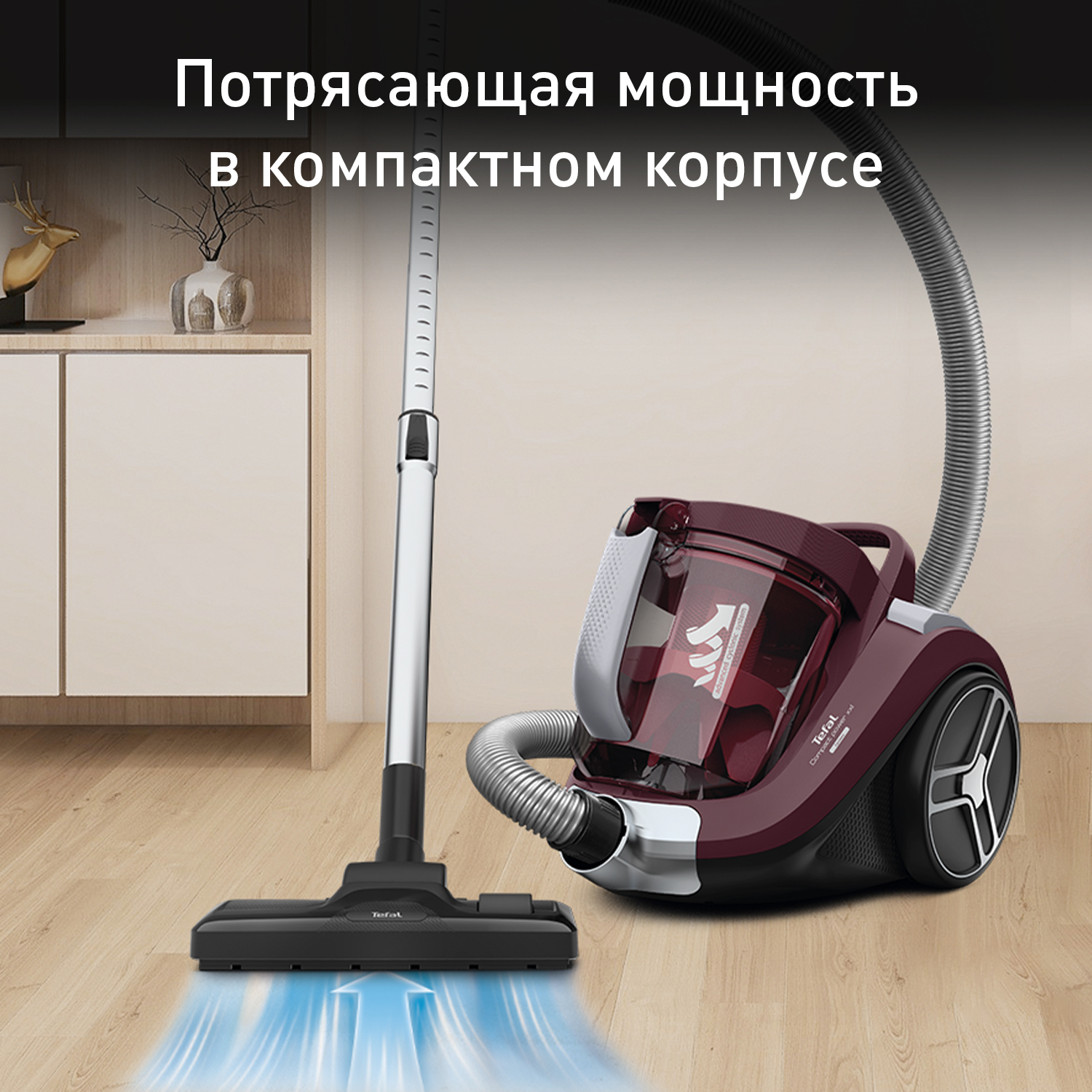 Пылесос с контейнером Tefal Compact Power XXL TW4873EA, цена 79990.00 ₸ в  интернет-магазине Tefal. Характеристики, фотографии, описание