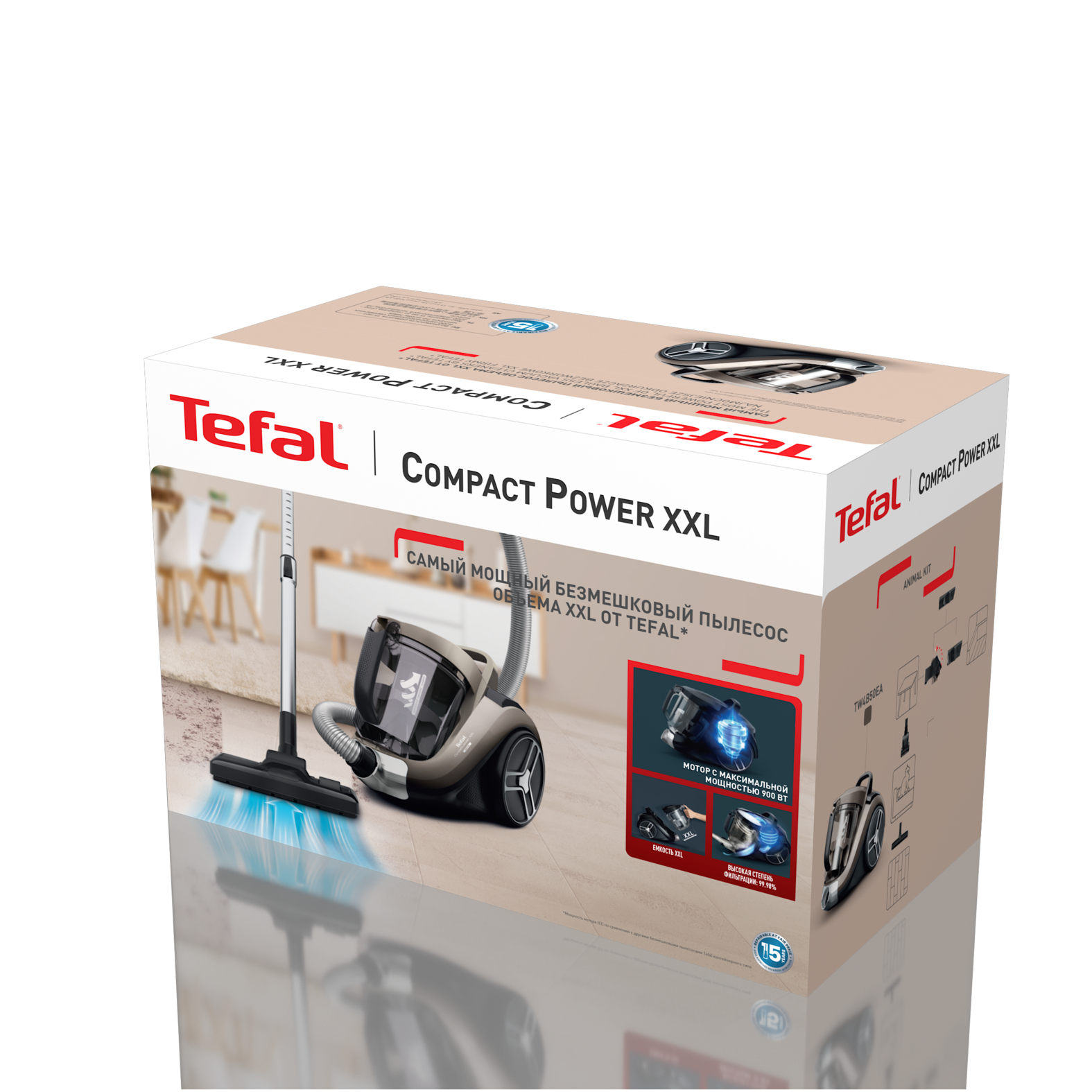 Tefal compact power xxl tw4b50ea