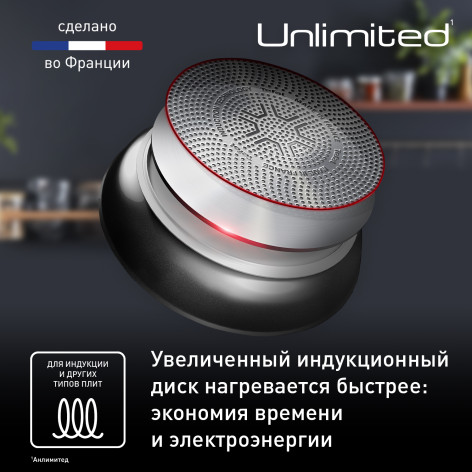 Сковорода-гриль круглая Tefal Unlimited 26 см E2294074 фото 4